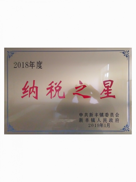 2018年度纳税之星